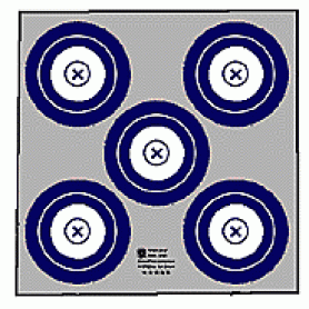 NFAA 40cm 5 Spot Target