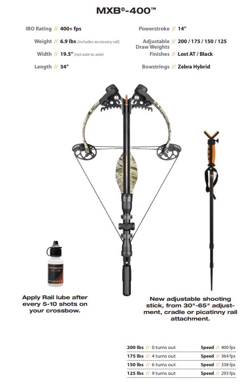 Mission MXB 400 Crossbow Cable