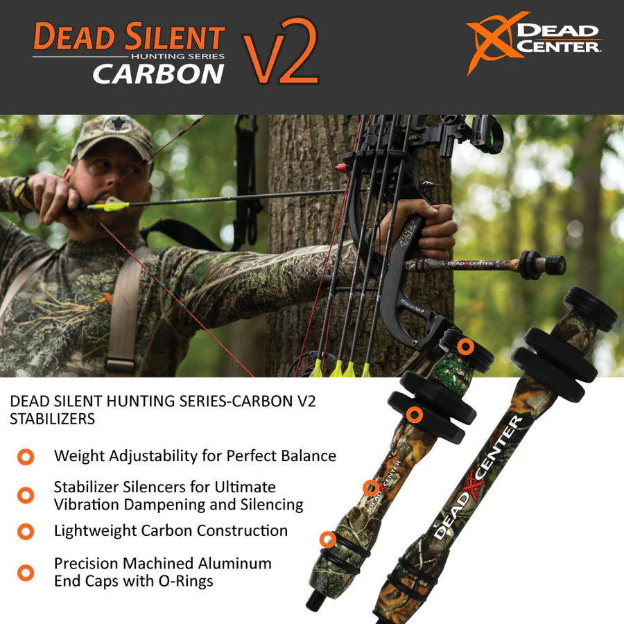 Dead Center Dead Silent V2 Hunting Series 8" Carbon Stabiliser