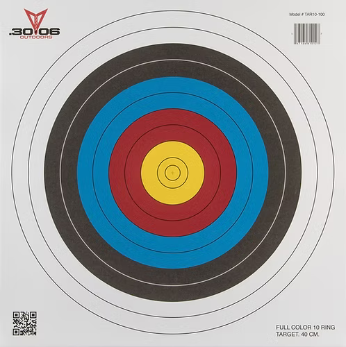 30-06 FITA 40cm Paper Target Face