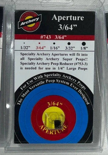 Specialty Archery Peep Aperture 3/64"