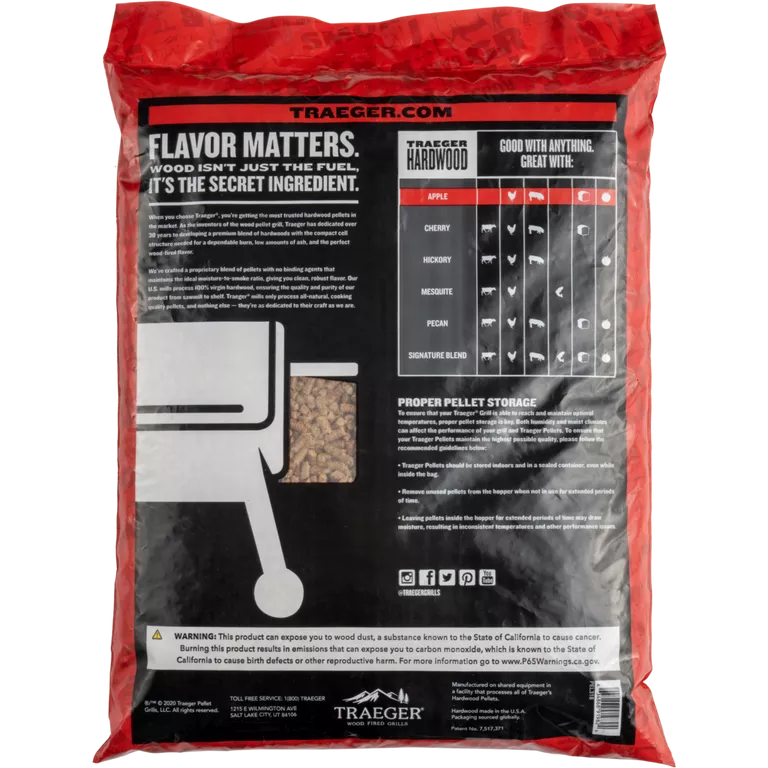 Traeger Wood BBQ Pellets - Apple