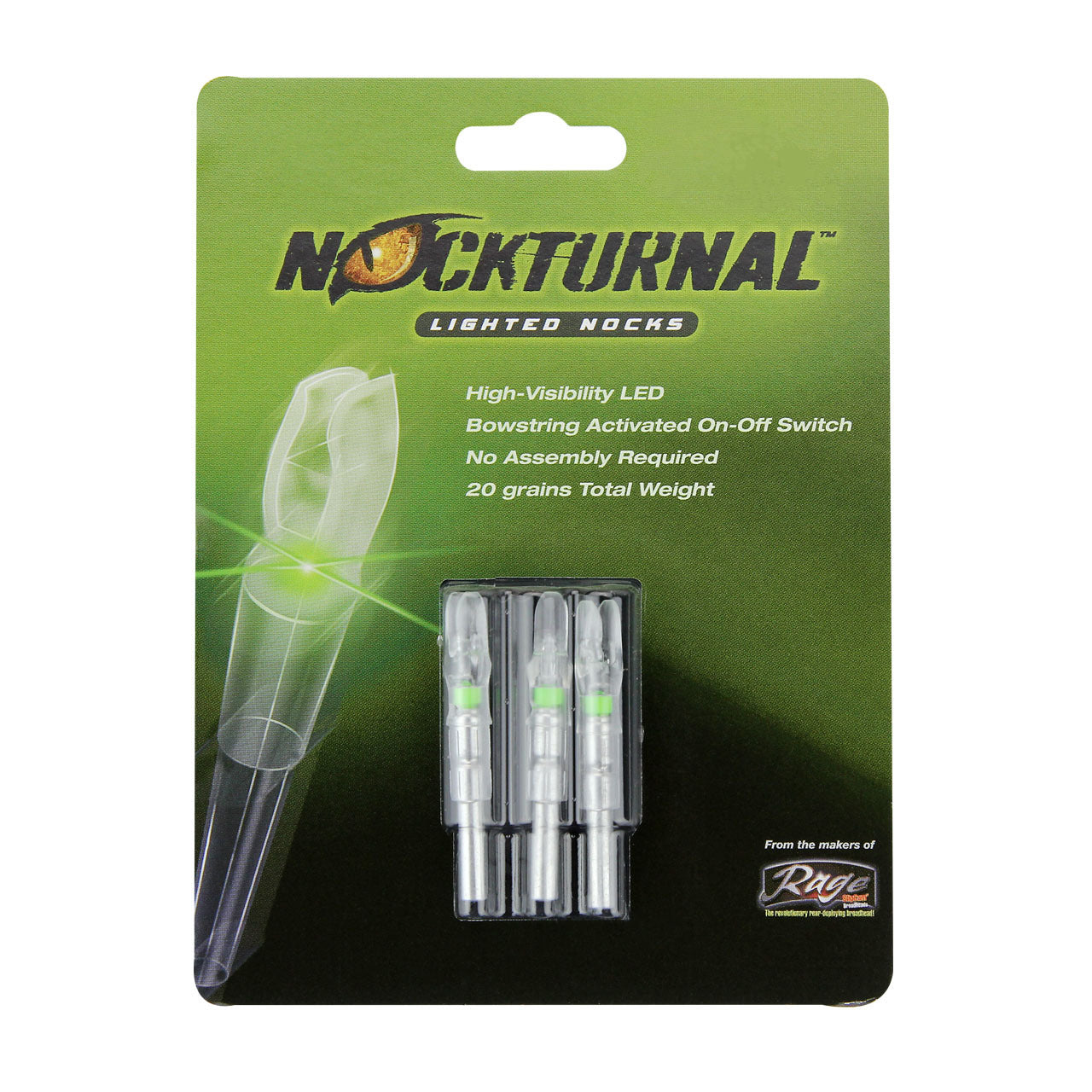 Nockturnal Lighted X Nocks 3pk
