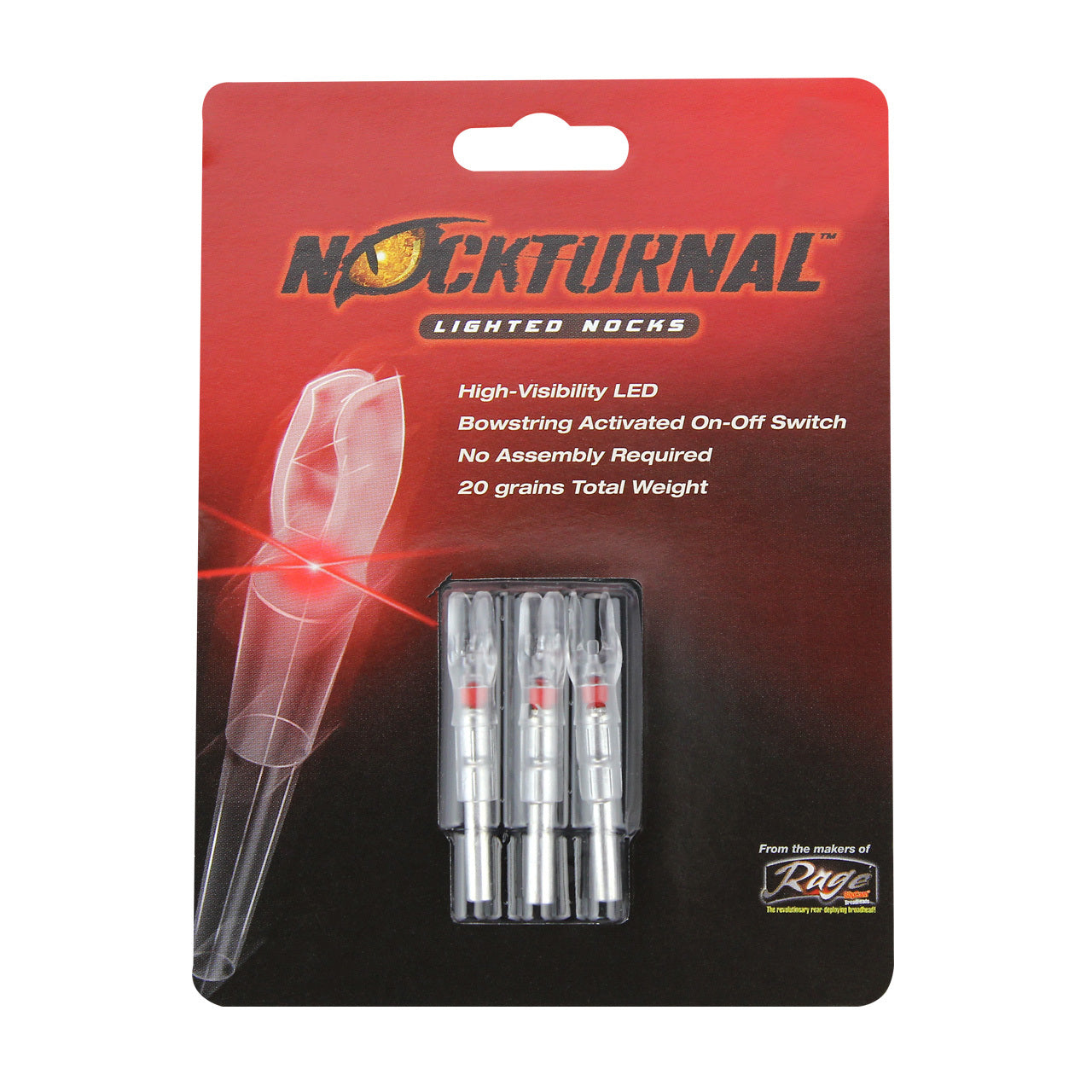 Nockturnal Lighted X Nocks 3pk